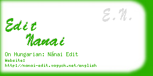 edit nanai business card